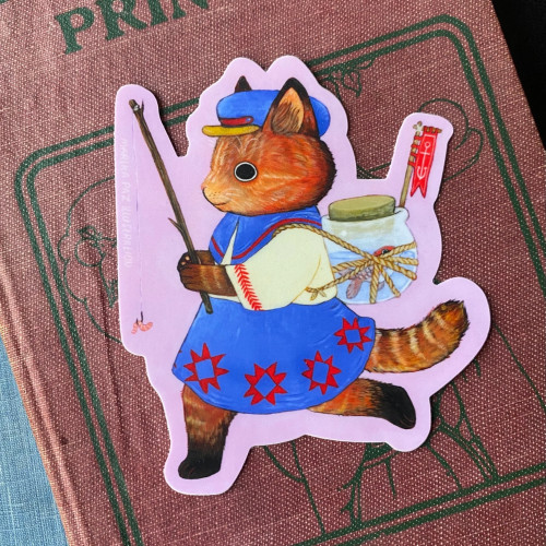 Marika Paz Sticker Fisher Cat