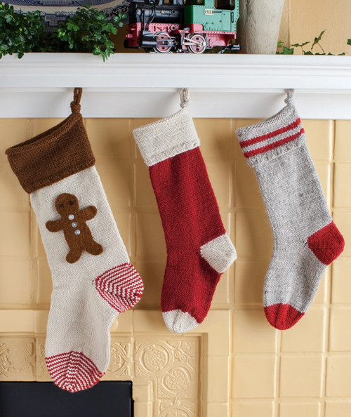 Churchmouse Pattern Basic Christmas Stockings