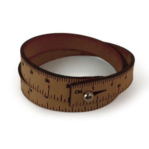 I Love Handles Wrist Ruler Medium Brown 15 Inch