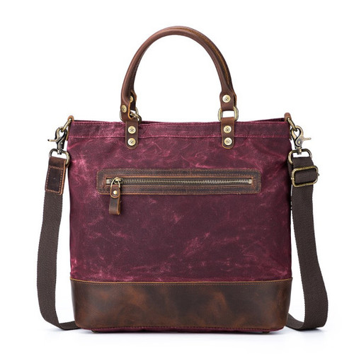 Della Q Maker's Canvas Tote Red