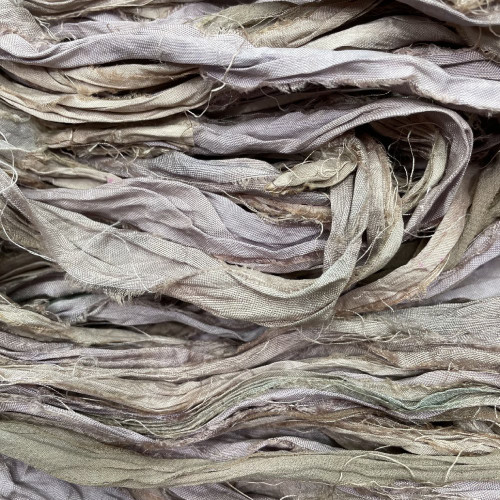 Frabjous Fibers Sari Ribbon Yarn Taupe