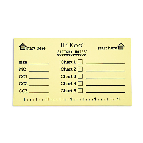HiKoo Stitchy Notes Colorwork Charts Yellow