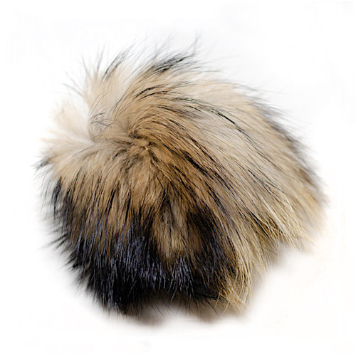 String Yarns Fox Fur Pom Pom Natural Finn