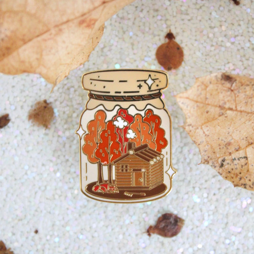 Occasionalish Enamel Pin Jar of Autumn