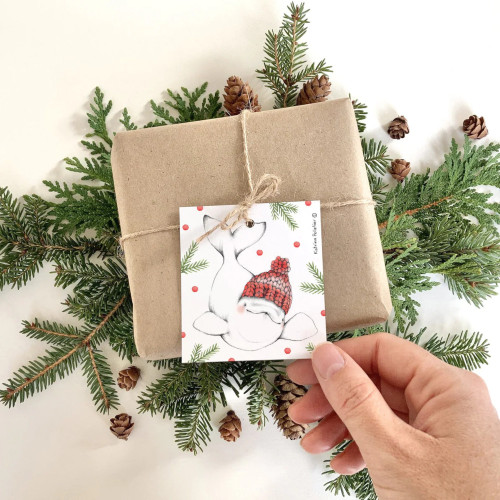 Katrinn Pelletier Gift Tags Nordic Animals