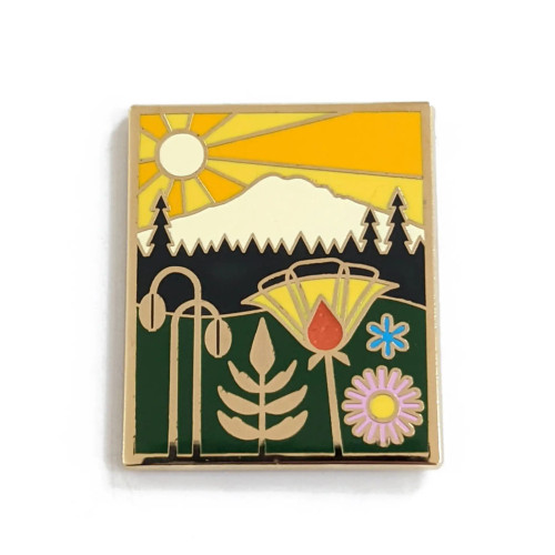 Amber Leaders Designs Enamel Pin Mount Rainier