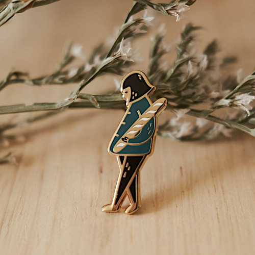 Justine Gilbuena Enamel Pin Baguette Lover