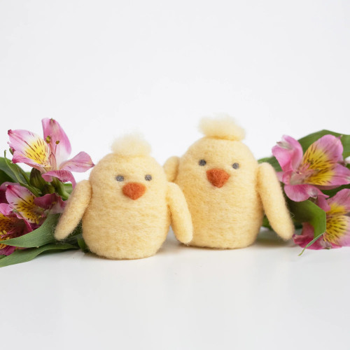 Felted Sky Chick Friends Mini Sculpting with Wool Needle Felting Kit