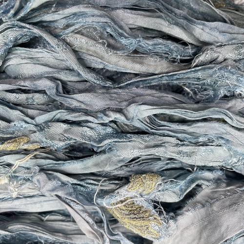 Frabjous Fibers Sari Ribbon Yarn Sky Blue