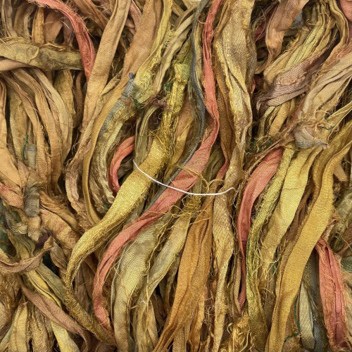 Frabjous Fibers Sari Ribbon Yarn Turmeric