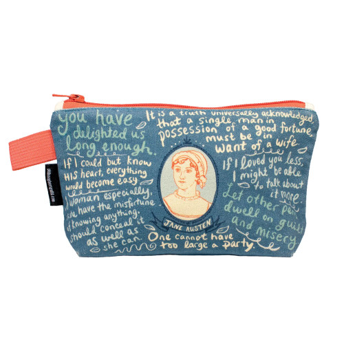 Unemployed Philosophers Guild Zipper Bag Jane Austen