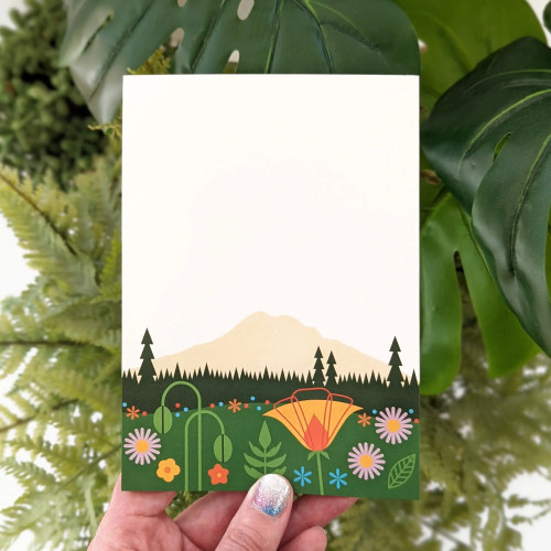 Amber Leaders Designs Notepad Mountain