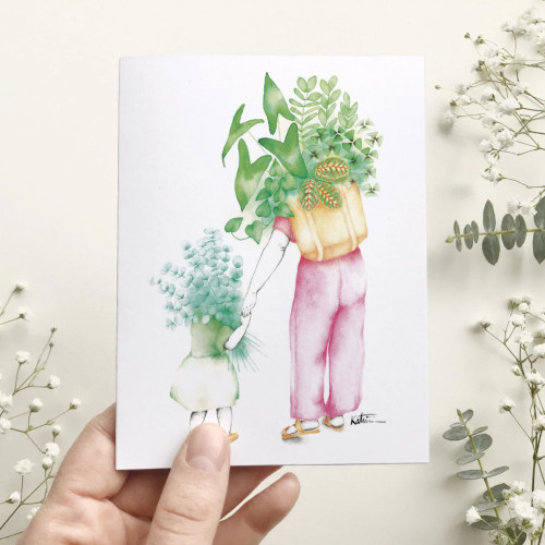 Katrinn Pelletier Greeting Card Plants Mom