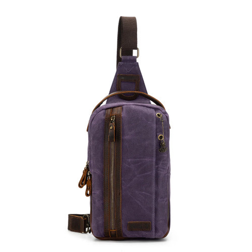 Della Q Maker's Canvas Mini Messenger Purple