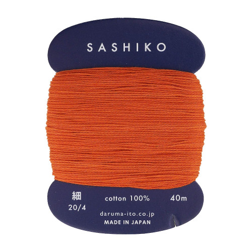 Daruma Sashiko Thread Card 20/4 (Thin) 214 Carrot