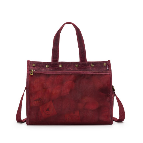 Della Q Maker's Mesh Tote Red