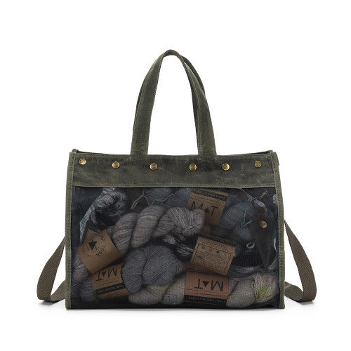 Della Q Maker's Mesh Tote Olive