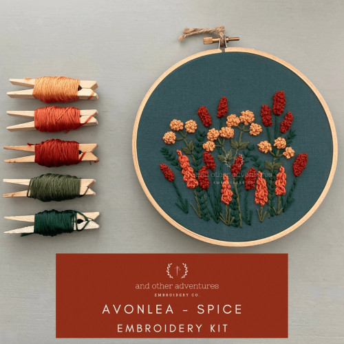 And Other Adventures Embroidery Co Embroidery Kit Avonlea in Spice