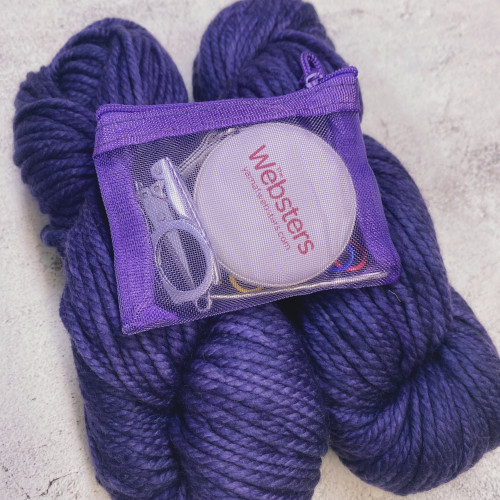 Websters Beginning Knit Kit Purple
