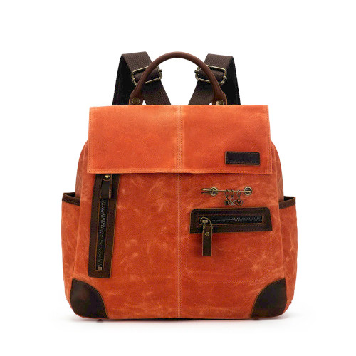 Della Q Maker's Midi Backpack Orange