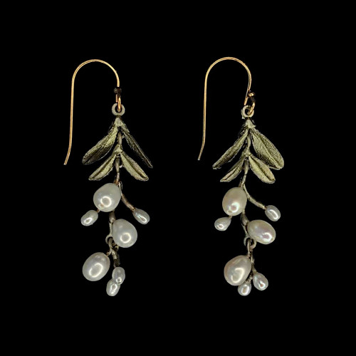 Michael Michaud Earrings Garden Vine Long Wire