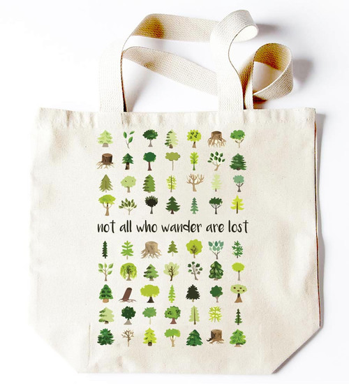 Potluck Press Tote Not All Who Wander Are Lost