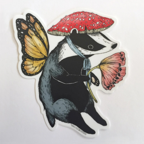 Marika Paz Sticker Badger Fairy