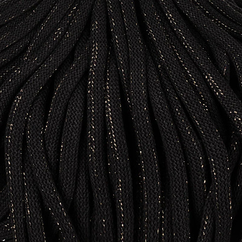 Bobbiny Braided Cord 9mm Golden Black