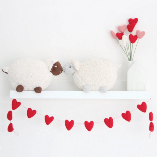 Sheep Farm Felt Garland 3ft All-Heart