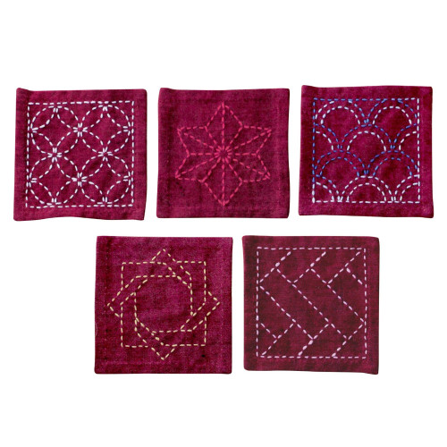 Olympus Sashiko Coaster Collection TC3 (Deep Red)