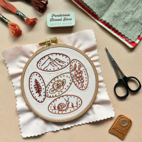 MCreativeJ Peel Stick and Stitch Embroidery Patterns Pressed Pennies