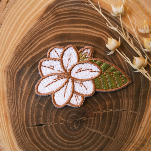 Justine Gilbuena Iron-On Patch Sampaguita (Jasmine Flower)