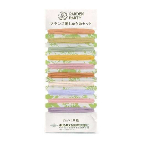 Garden Party Embroidery Floss Card Set 13