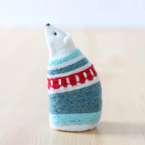 Grey Fox Felting Kit Sweater Bear (Beginner)
