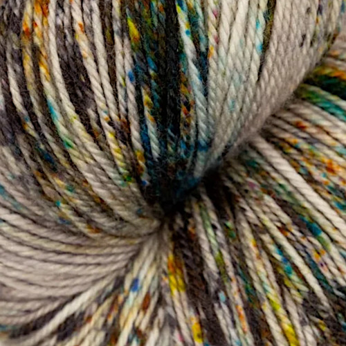 Magpie Fibers Swanky Sock Yarn Smoke & Mirrors