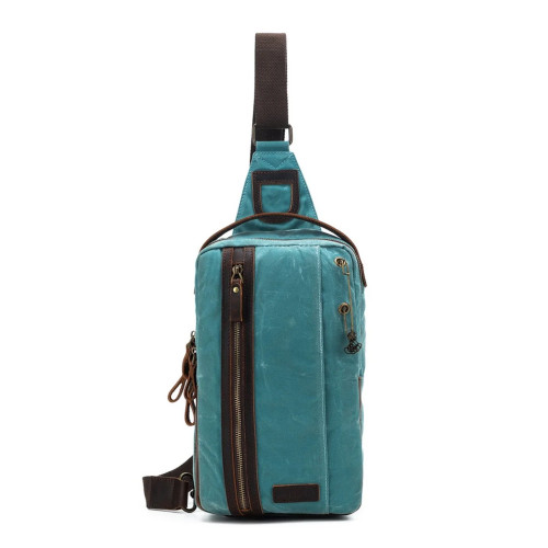 Della Q Maker's Canvas Mini Messenger Teal