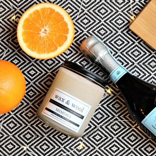 ax and Wool Pure Soy Wax Candle Mimosa (Clear)