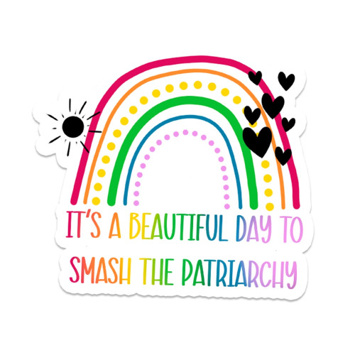 Rebel and Siren Sticker Smash the Patriarchy (3")