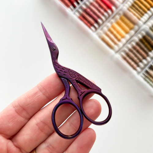 Matryoshka Doll Shop Stork Scissors Deep Purple