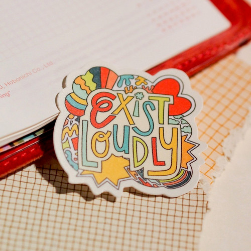 Jo Studio Sticker Exist Loudly