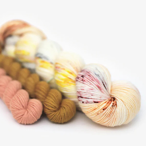 Hue Loco Backyard Chicken Set Phyllis Sock Yarn Booted Bantam Hen