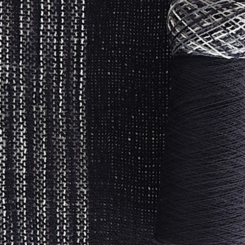 Ashford Weaving Kit Caterpillar Scarf (Monochrome Black)