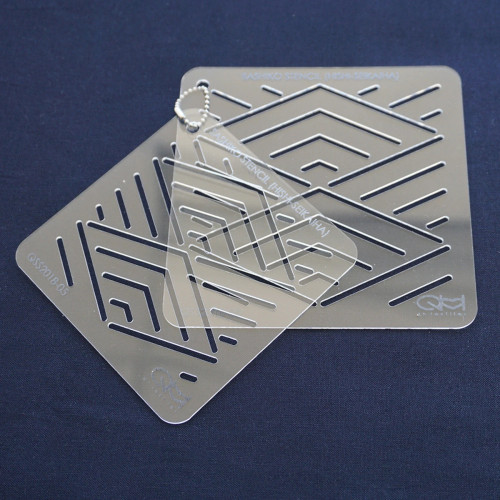 QH Textiles Sashiko Stencil (Hishi-Seikaiha)