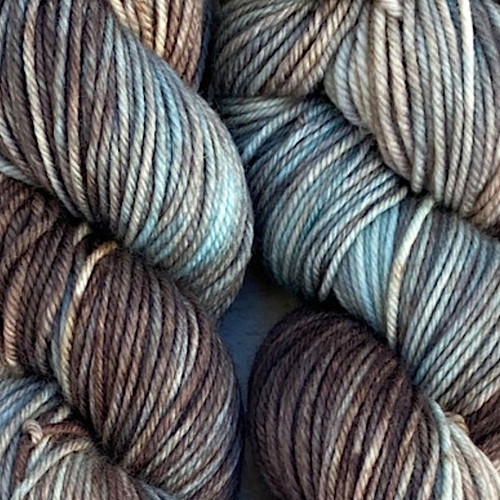 Polka Dot Sheep Tenderfoot 80/20 Yarn Driftwood