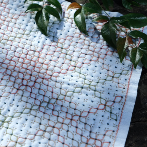 Nona Sashiko Pattern Kit "KAREHA" Nandia Berry
