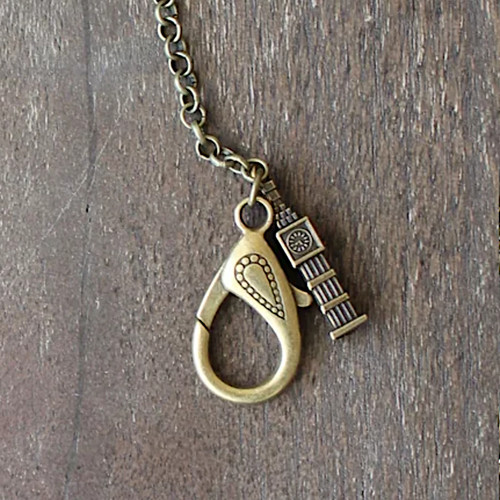 Never Not Knitting World Traveler Scissor Chain (Clock Tower) NS