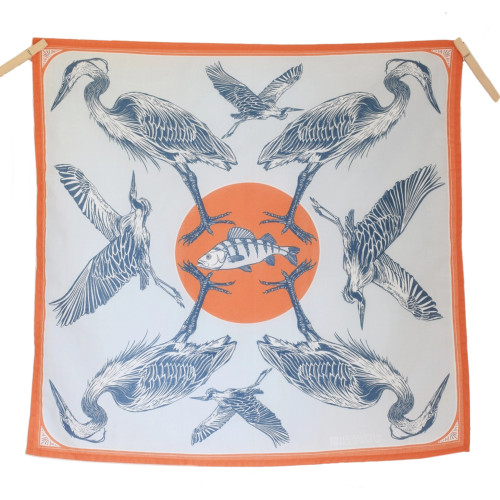 Hearth & Harrow Bandana (Blue Heron)