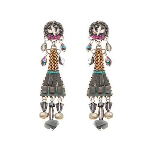 Ayala Bar Obsidian Earrings 011C2375