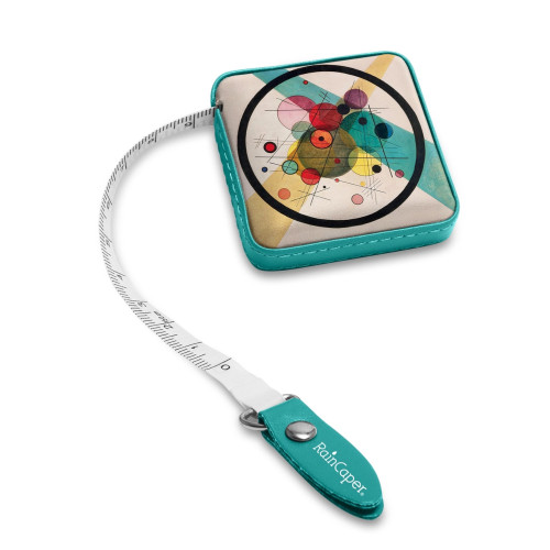 RainCaper Tape Measure (Kandinsky Circles in a Circle)