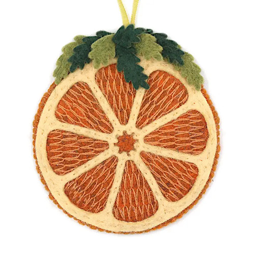 Kiriki Press Felt Ornament Kit (Dried Orange)